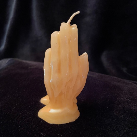 Prayer Hands Candle 3 1/2” tall from the Kootenay Candle Factory in Creston B.C. - Picture 4 of 6